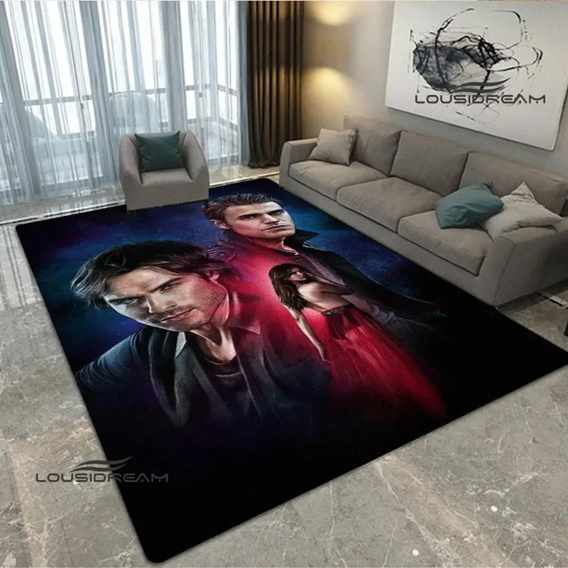 The Vampire Diaries damomo salvatore print carpet Yoga mat area tappeto room decor zerbino tappeto antiscivolo tappeto kawaii regalo di compleanno