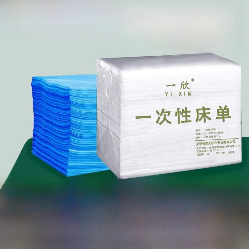 Thick Non-Woven Bedding Sheets Waterproof Oil-Proof for Beauty Salon Massage Bed No-Wash Disposable Bed Sheets 100 Pieces