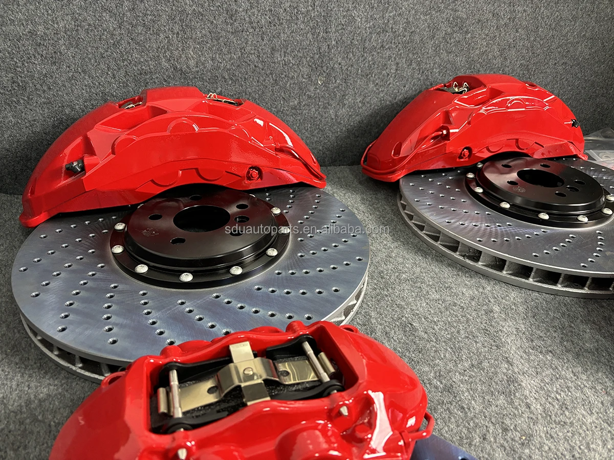 

Комплект усиленной тормозной системы для BMW, индивидуальный комплект для электромобилей, 10-поршневые суппорты, 10-поршневая тормозная система