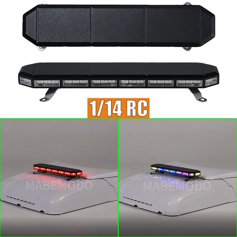 1:14th Scale RC Truck 1pcs LED 5V Simulation colorful Warning Light Roof Light for Tamiya SCANIA 770S R620 VOLVO Arocs MAN TGX