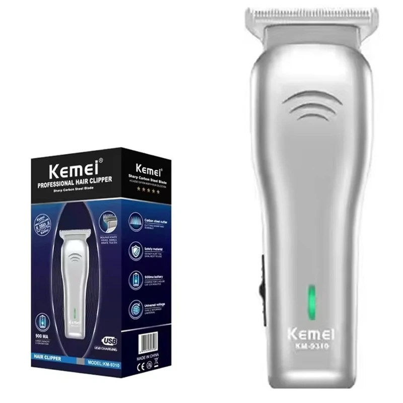 

Kemei Beard Hair Trimmer Electric Hair Clipper USB Rechargeable Waterproof Face Hair Cutting Machine
