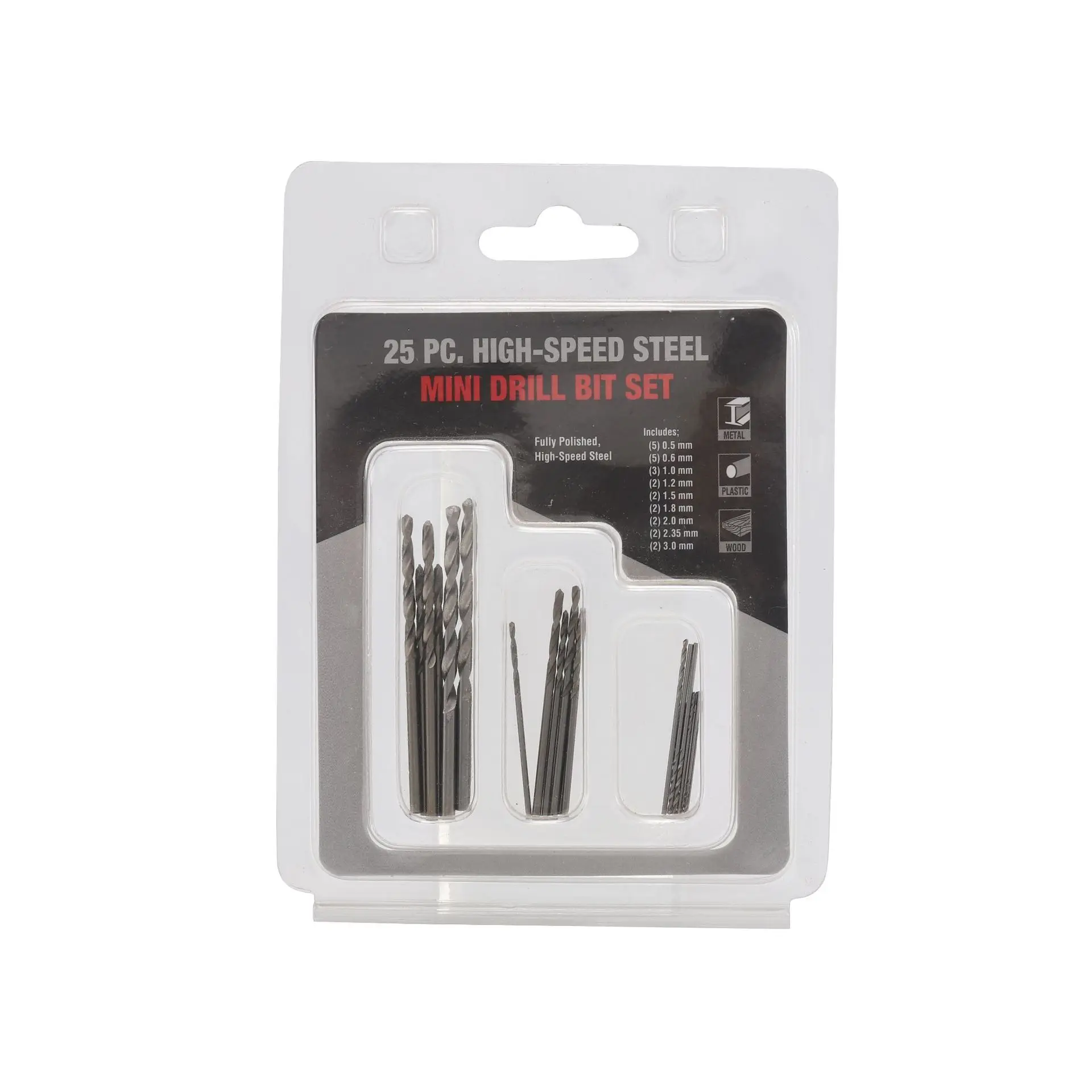 Black Hand Twist Mini Drill Bits with Hex Shank Multipurpose for Steel Application-003