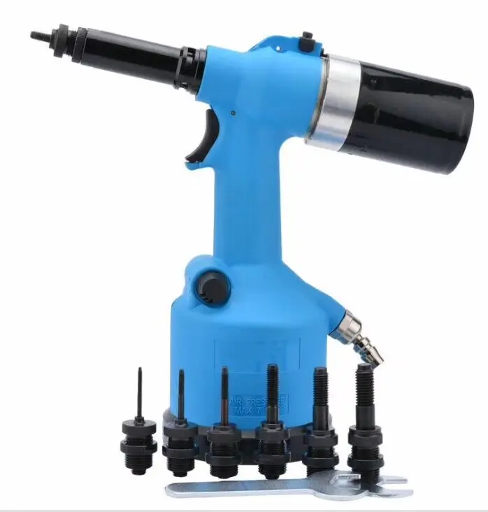 Professional Pneumatic Rivet Nut Gun Quick-Change Mandrels,Industrial Grade Adjustable Speed Air Rivnut Gun, Tools and Equipment