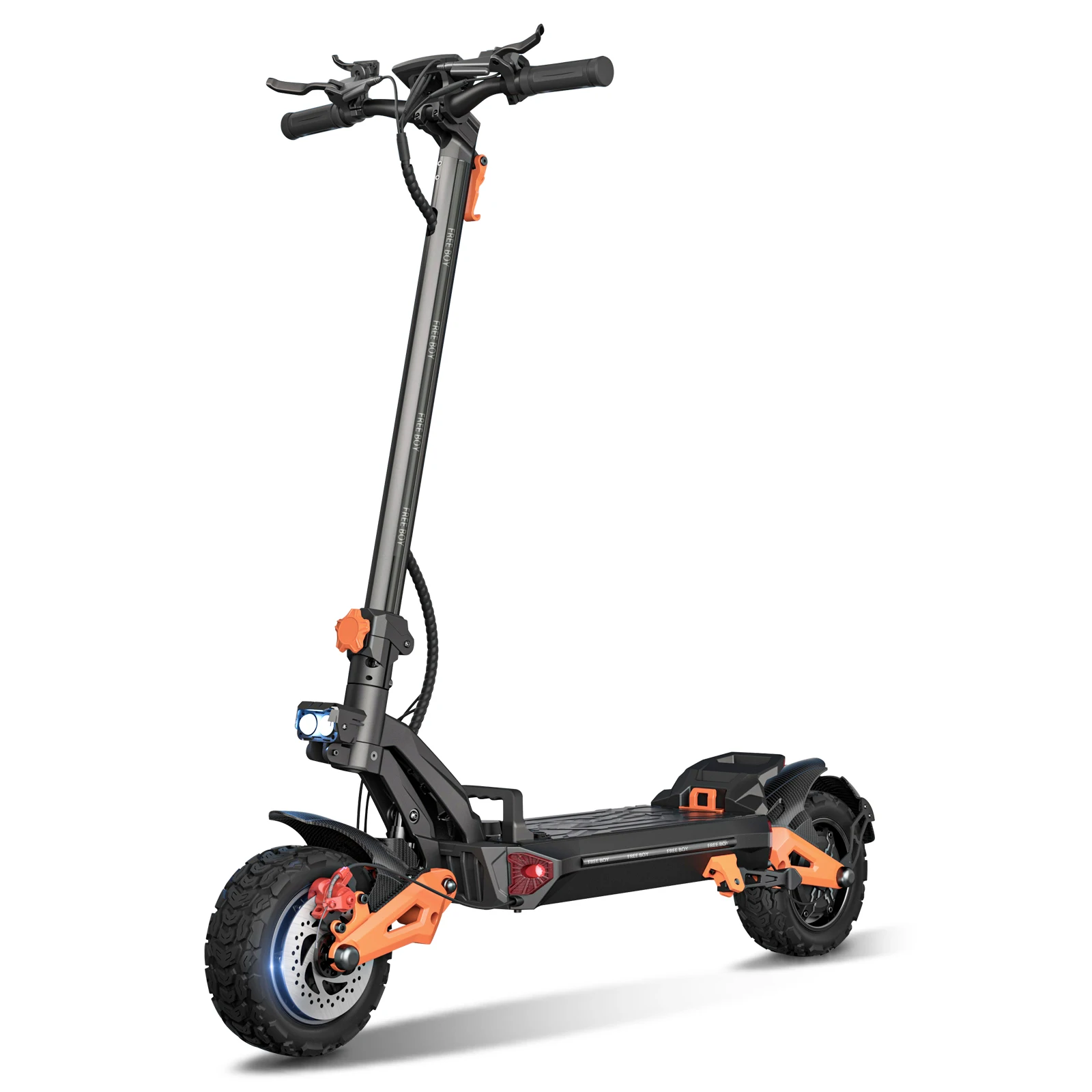FREEBOY H9 Elektroroller Hochleistungs-6000W-Doppelmotor 60V30AH Höchstgeschwindigkeit 80km/h Hydraulische Bremse 11-Zoll-Reifen Offroad-Pendlerfahrzeug
