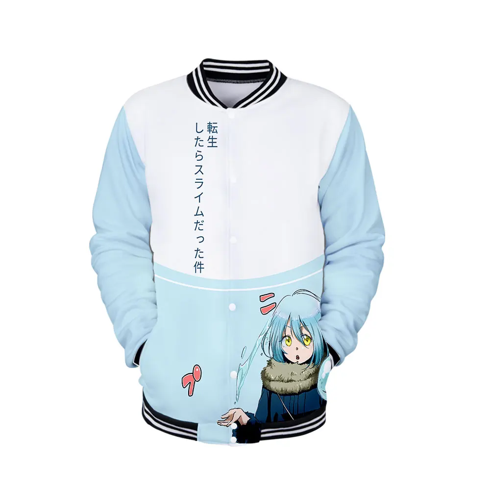 Llianshuo 2022 informazioni sulla mia reincarnazione come una nuova giacca di melma maglione stampa 3D Anime Casual Top maglione in pile primavera autunno uomo