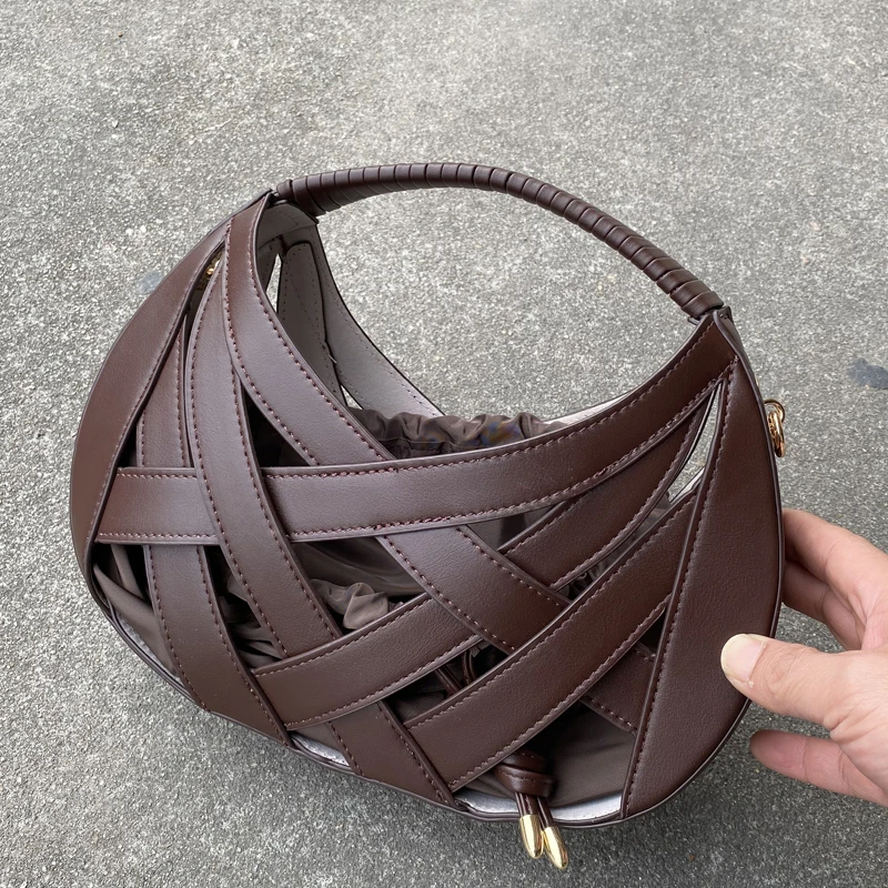 bolsos-vintage-de-media-luna-con-huecos-para-mujer-bolsos-y-carteras-de-disenador-de-lujo-novedad-2026-en-tejido-cruzado-de-pu-con-bolsillo-interior-bolso-de-hombro-pequeno-con-asa-superior-alta calidad