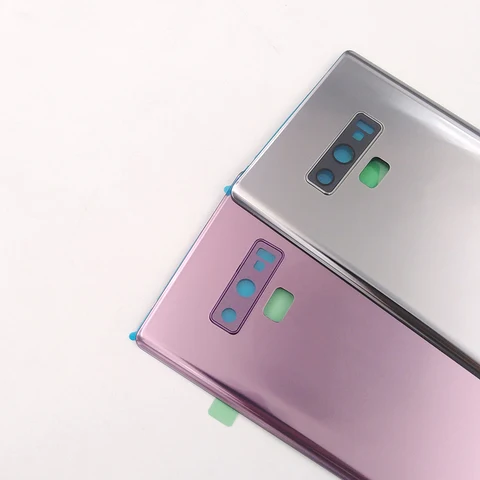 Задняя крышка для Samsung Note 9, стеклянная крышка батарейного отсека, задняя крышка корпуса, ремонт, запасные части для Galaxy Note9 N960 SM-N960F