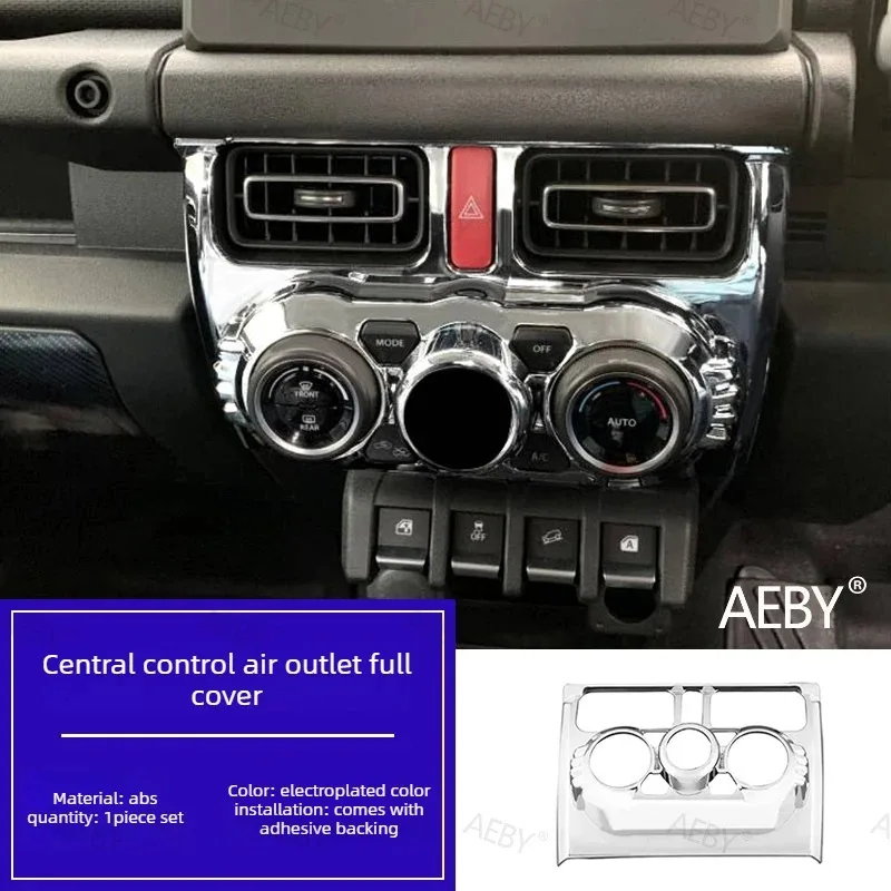 For Suzuki Jimny 2019-2026 Manual air conditioning panel on the center console,Decoration of air conditioning knob cover