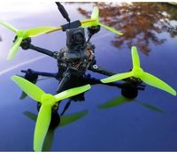 Gemfan Hurricane 3016 3inch Propeller 2Pairs, 3-Blade PC for Toothpick RC FPV Racing Freestyle Drone, 1.5mm/2mm Mounting Hole