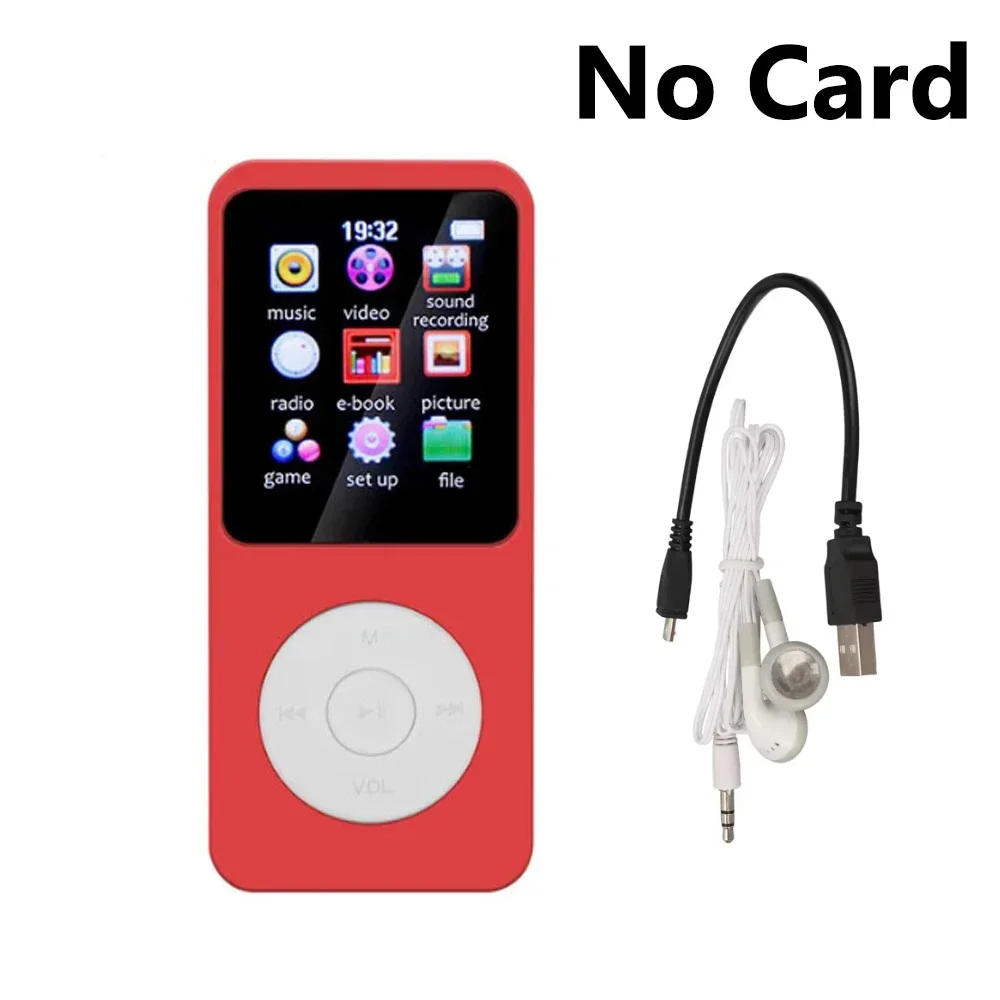 Tragbarer MP3-Player Bluetooth Verlustfreier Musik-Player Walkman 1,8 Zoll LCD-Display MP4 E-Books Bilderrahmen FM-Aufnahme MP3-Lautsprecher