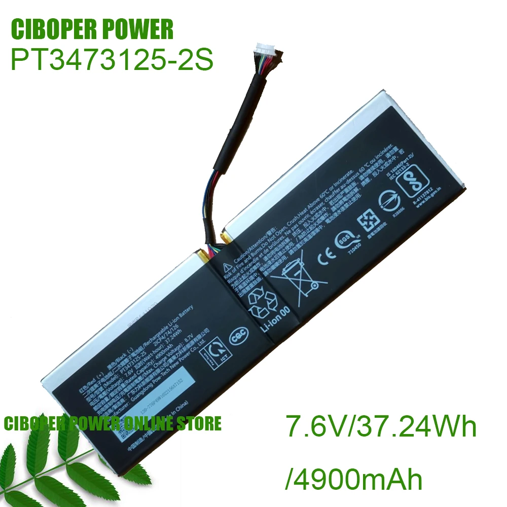 PT3473125-2S de la batería del ordenador portátil de CP para Vaio VJE151G11W Avita NS14A9 NS15A6 serie 7,6 V/4900 mAh/37,24 Wh
