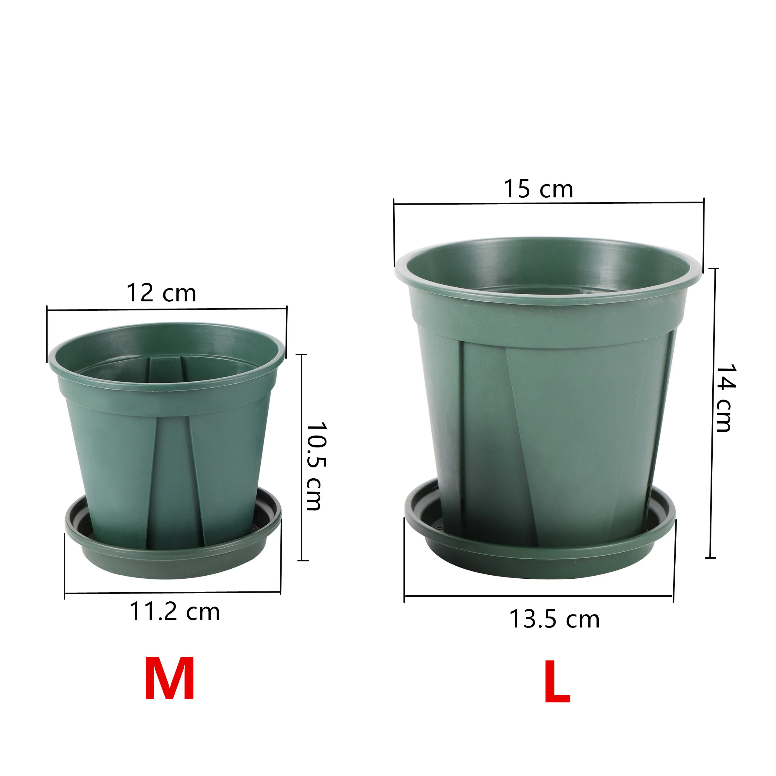 D9 2PCS Root Control Planting Pots Home Garden Balcony Seedling Nursery Pot Office House Decor Bonsai Container Transplant Pot