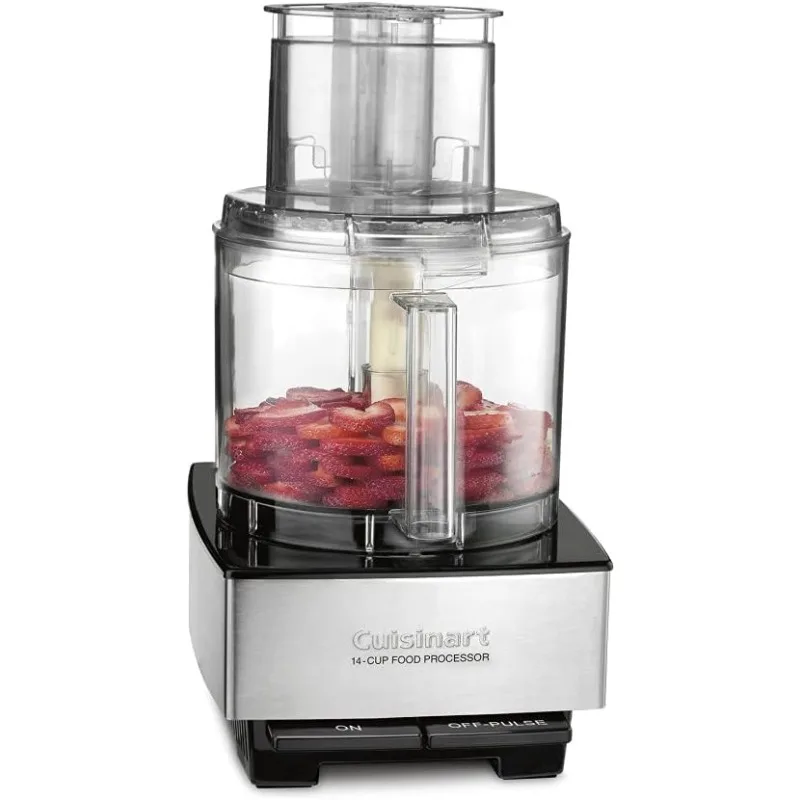 Cuisinartフードプロセッサー、野菜チョッパー、辞書、シュレッダー、ピューレ、ニーディングワード、ステンレス鋼、14カップ