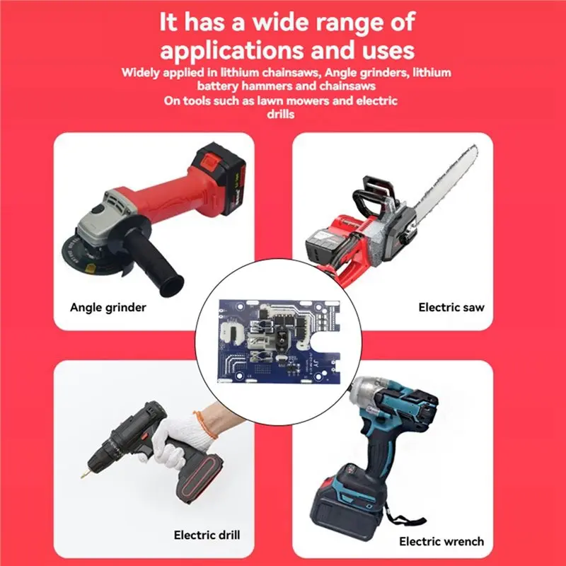 ABQU Battery Protection Board for Dartek 21V Power Tools 5mos Overvoltage Overload Protection Circuit Board for DIY Repair