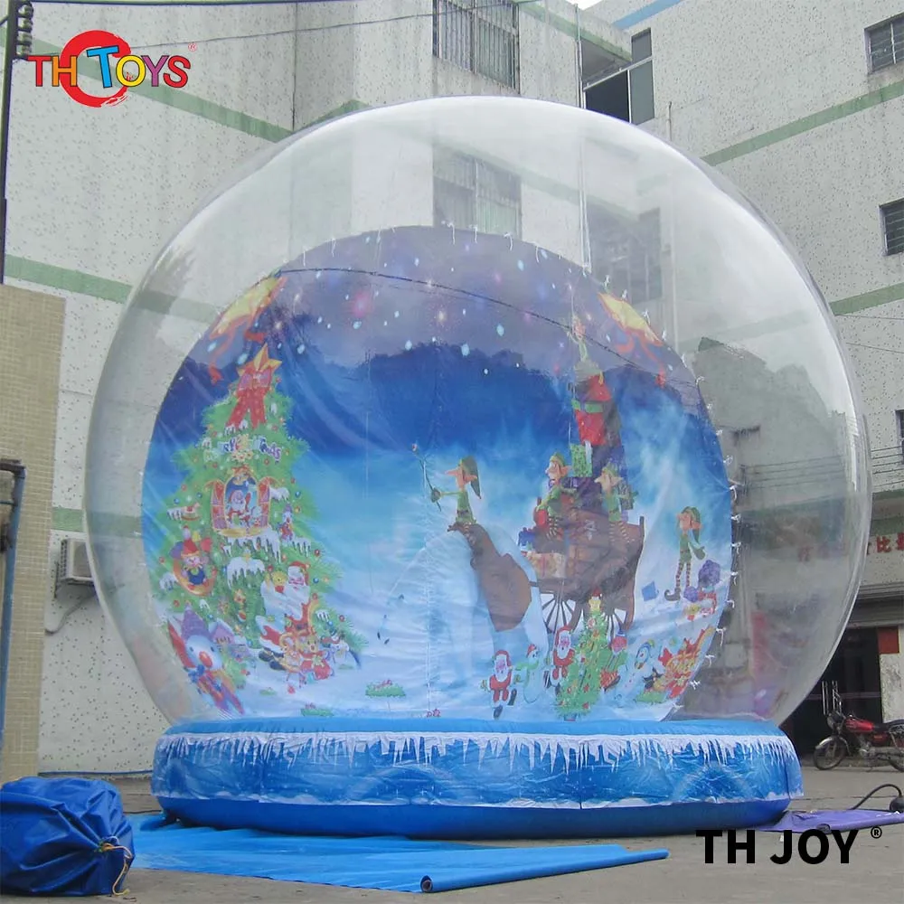 2m/3m/globo de neve inflável do natal de 4m/fotocabine inflável do balão da abóbada do natal/barraca inflável transparente barata da bolha