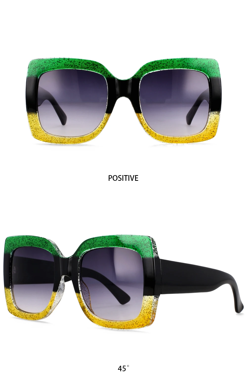 55412 Retro-Quadrat-Sonnenbrille für Damen, Vintage-Stil, großer Rahmen, modische Luxus-Designer-Sonnenbrille, Uv400-Brillen, Trendprodukte – Detail 11