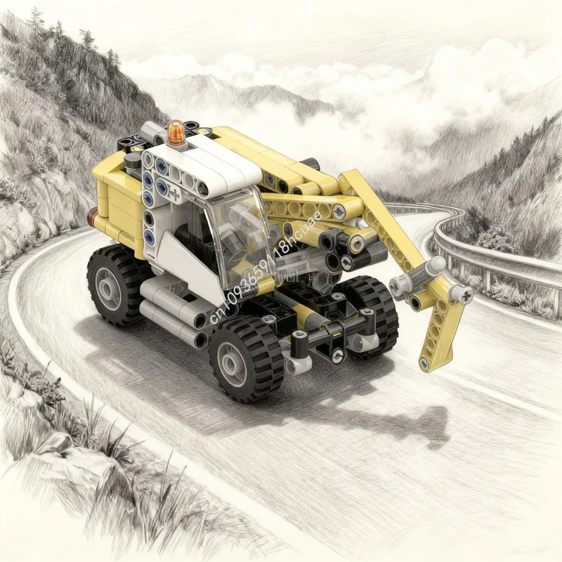 

305pcs MOC Technical Liebherr Litronic Model Building Blocks Christmas Gifts Construction DIY Creative Education Toys Idea