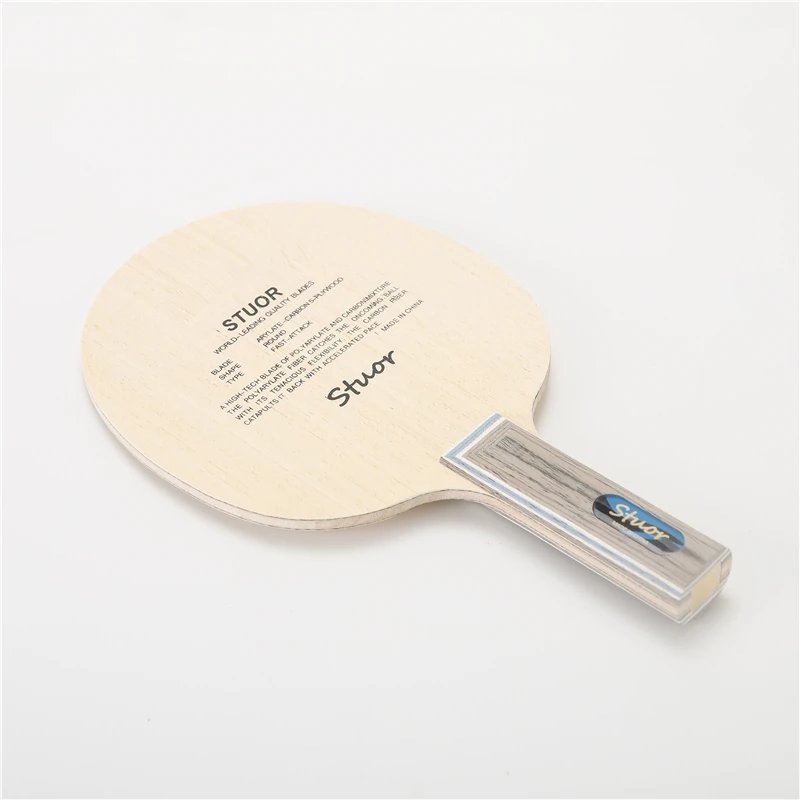 Stuor 7Ply BLUE Carbon Fiber Tischtennis Klinge Ping Pong Schläger 5 Holz 2 Arylate Carbon Professionelle Klinge Blau ALC Offensive – Detail 8