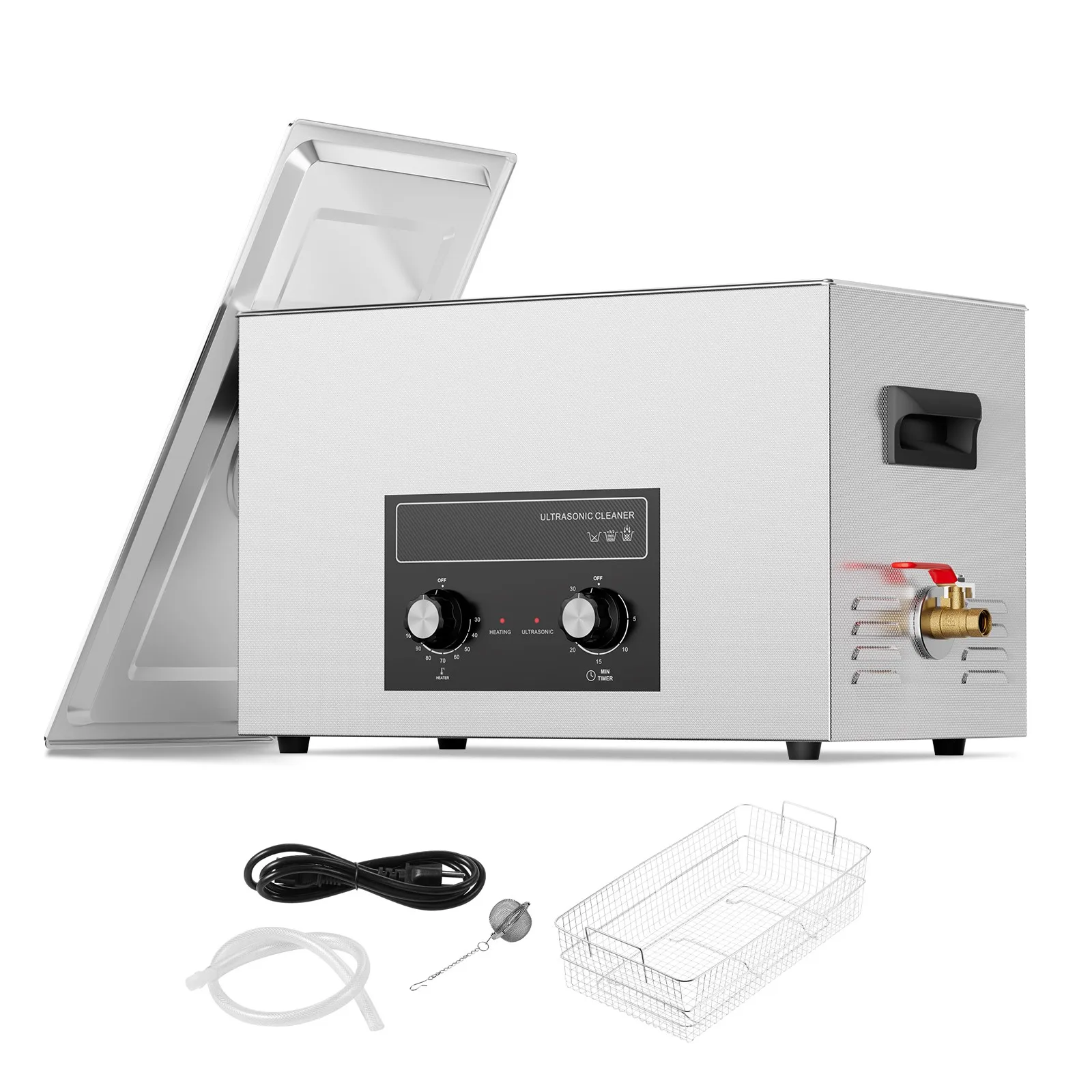 30L Ultrasonic Cleaner with Heater Timer & Basket Digital Sonic Machine