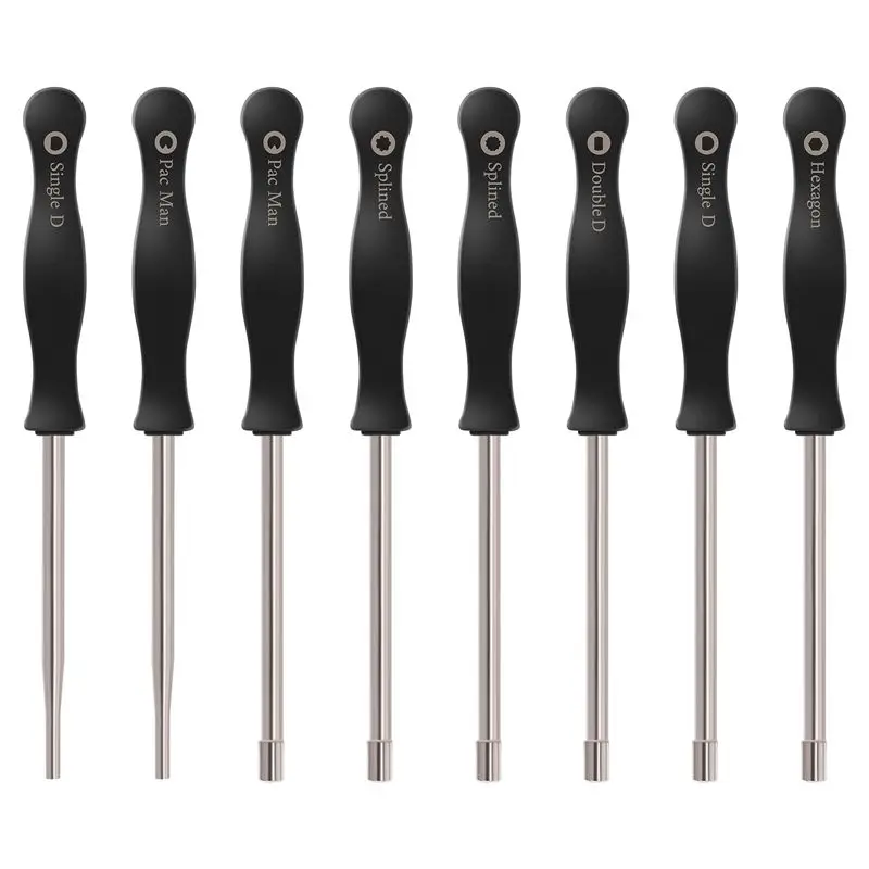 

AEE4-8 шт. отвертка, инструмент для регулировки карбюратора, одинарный D, двойной D, шестигранный набор головок