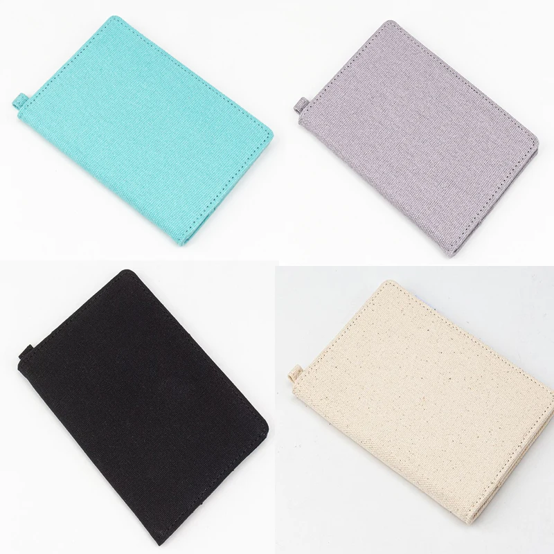

5pcs Card Holder Canvas Plain Personal Travel Passport Cover