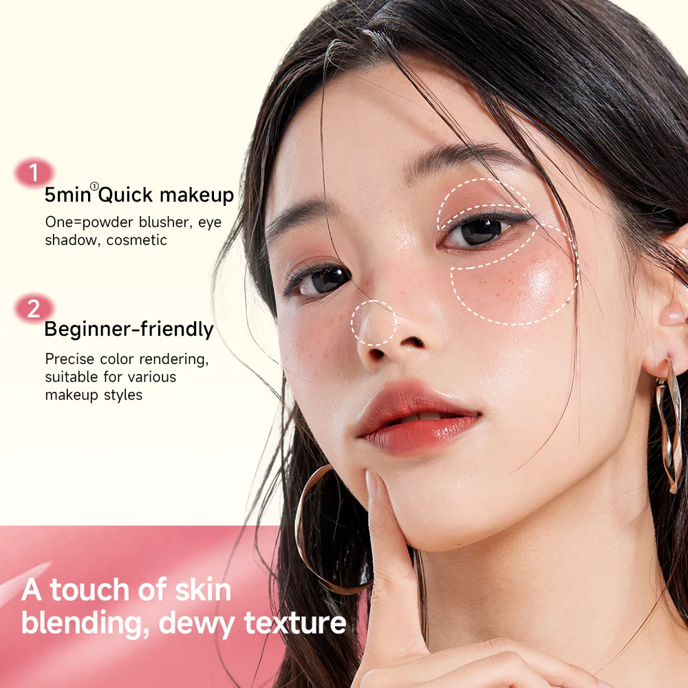 أحمر الخدود السائل روك سويت روج حيوية أحمر الخدود الوردي اشراق لون ممتلئ للوجه منتج التجميل الأكثر مبيعًا #5