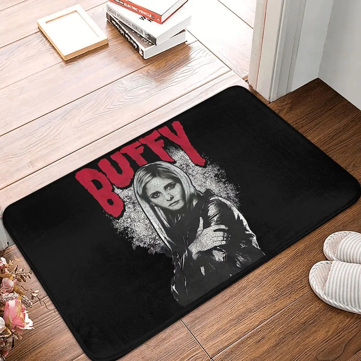 Buffy the Vampire Slayer Bath Non-Slip Carpet Buffy Flannel Mat Welcome Doormat Floor Decoration Rug