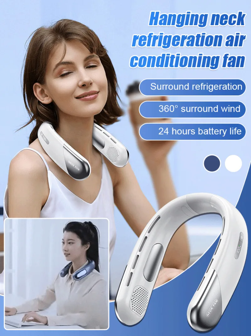 Small Electric Fan Portable Multifunction Handheld Mute Surround Mini Fan