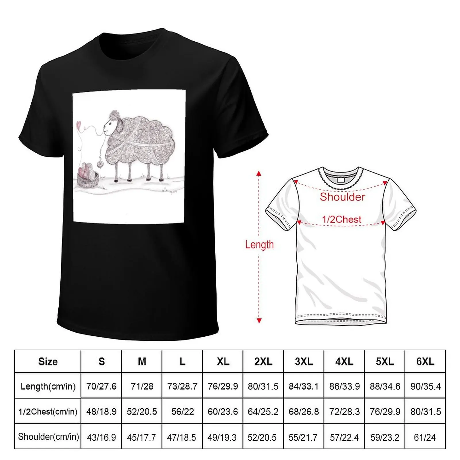 Tangled Spinning Ewe T-Shirt cotton tshirt 100% T-Shirt