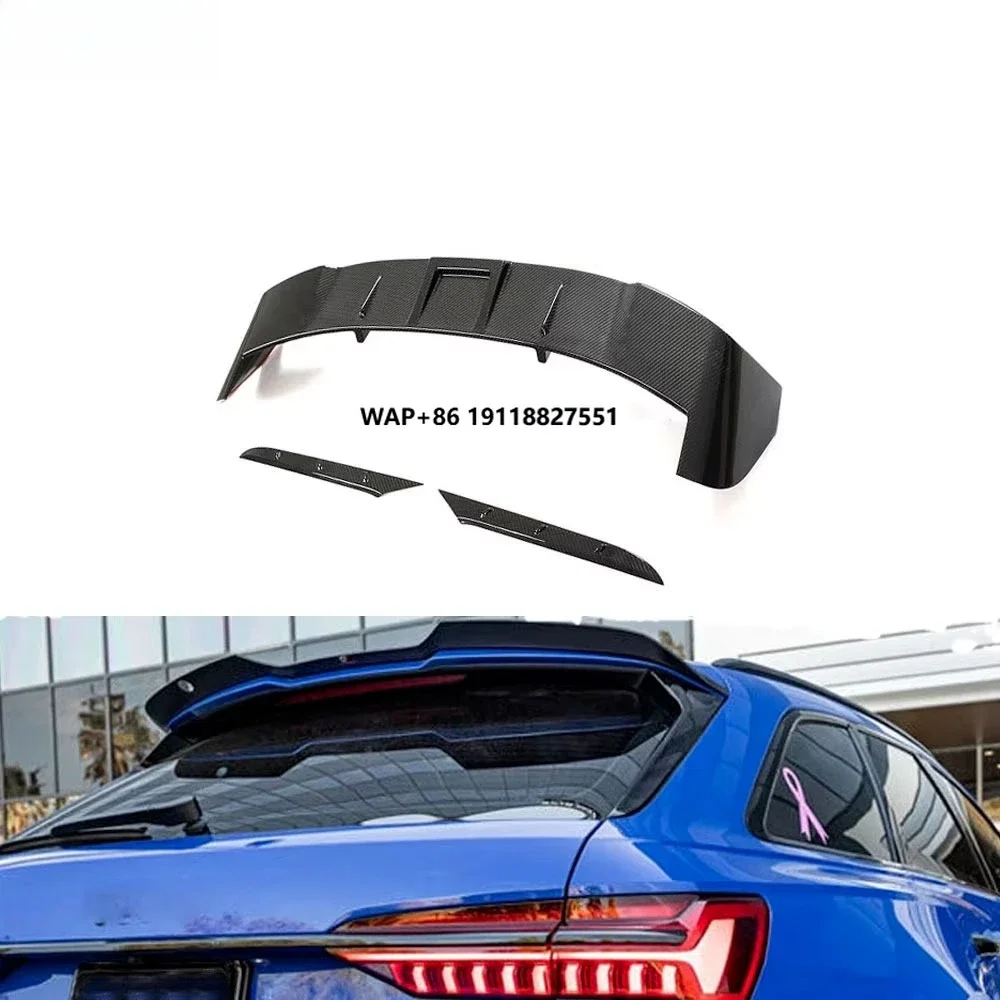 

Top Material Car Wing A6 Dry Carbon Fiber Car Tail Trunk Lip Spoiler For Rs6 C8 2019-2021