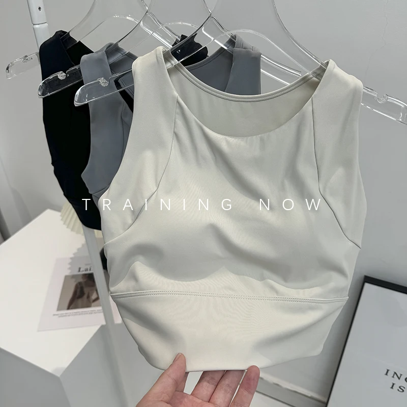 

Sports bra women's all-in-one professional running training yoga vest breast reduction Pilates fitness bra new style