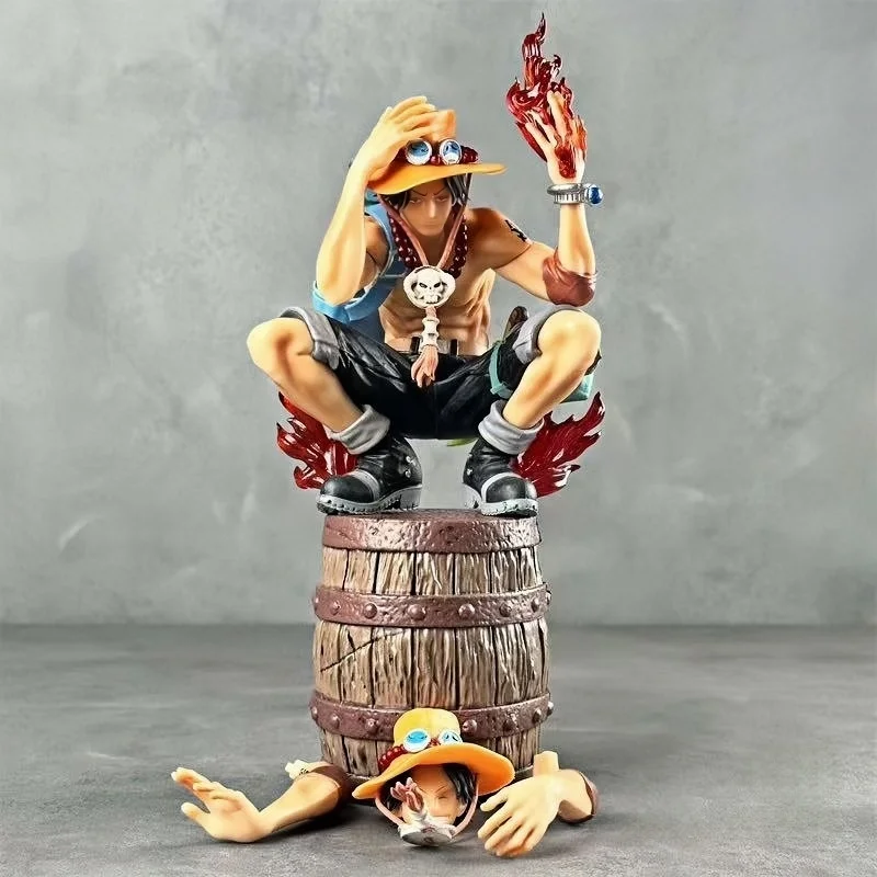 

Limited Edition Ais Barrel Squat Flame Version Gk Statue Trendy Toy Collection Model Pvc Material Desktop Ornament Holiday Gifts