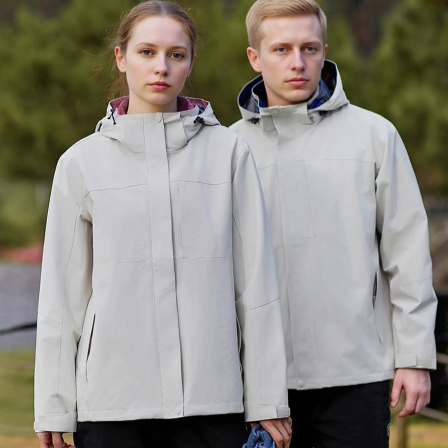 

Men's Hooded Jacket Zipper Windbreaker Outdoor Casual Waterproof Windproof Coat Lightweight Streetwear Autumn Winter Fashion Top