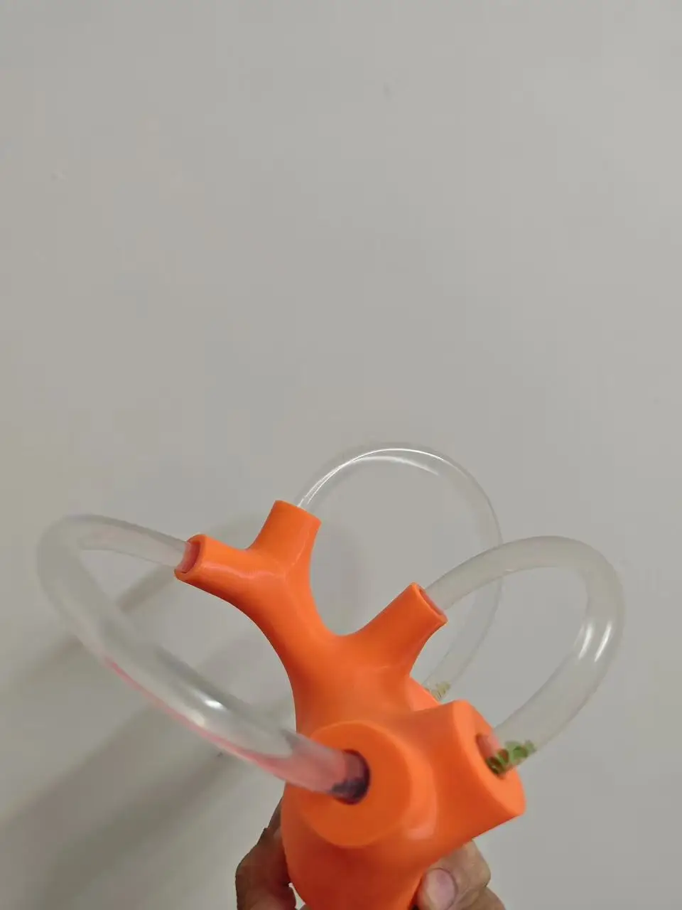Brand-new simple teaching model for benign paroxysmal positional vertigo, inner ear vestibular semicircular canal model, orange