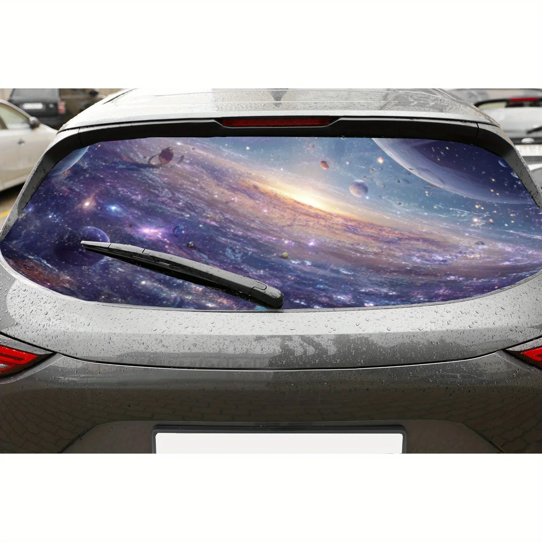 

Mystical Starry Sky Car Rear Window Sticker, Auto Protection Vinyl Wraps Decal, Waterproof Self-adhesive and Anti-scratch Auto E