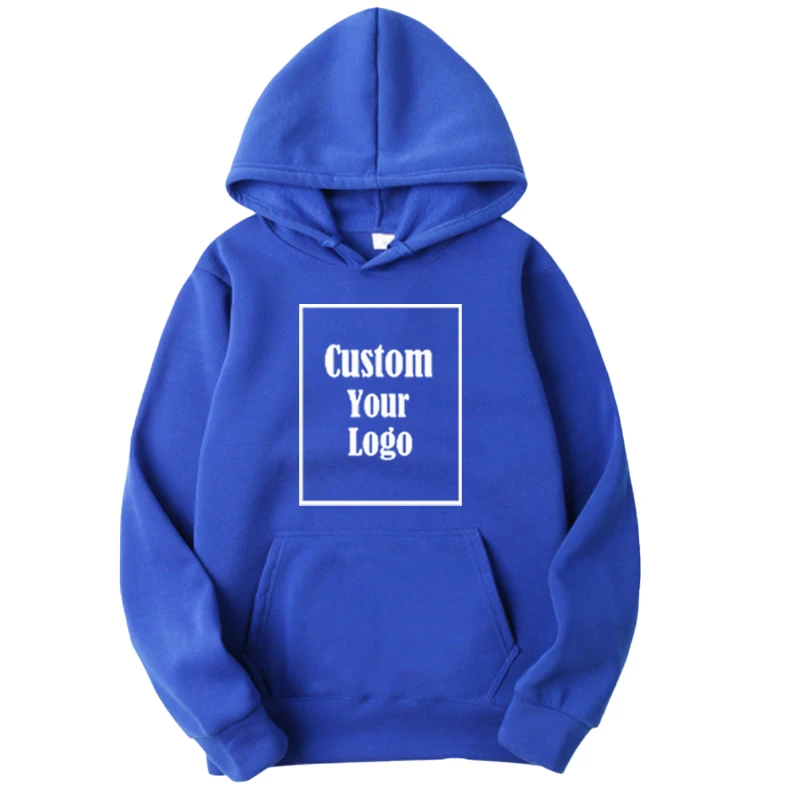 Spring Women DIY Printed Hooded Autumn Customize your logo Oversized Winter Cotton Hoodie Casual New Men Street Clothing S-4XL