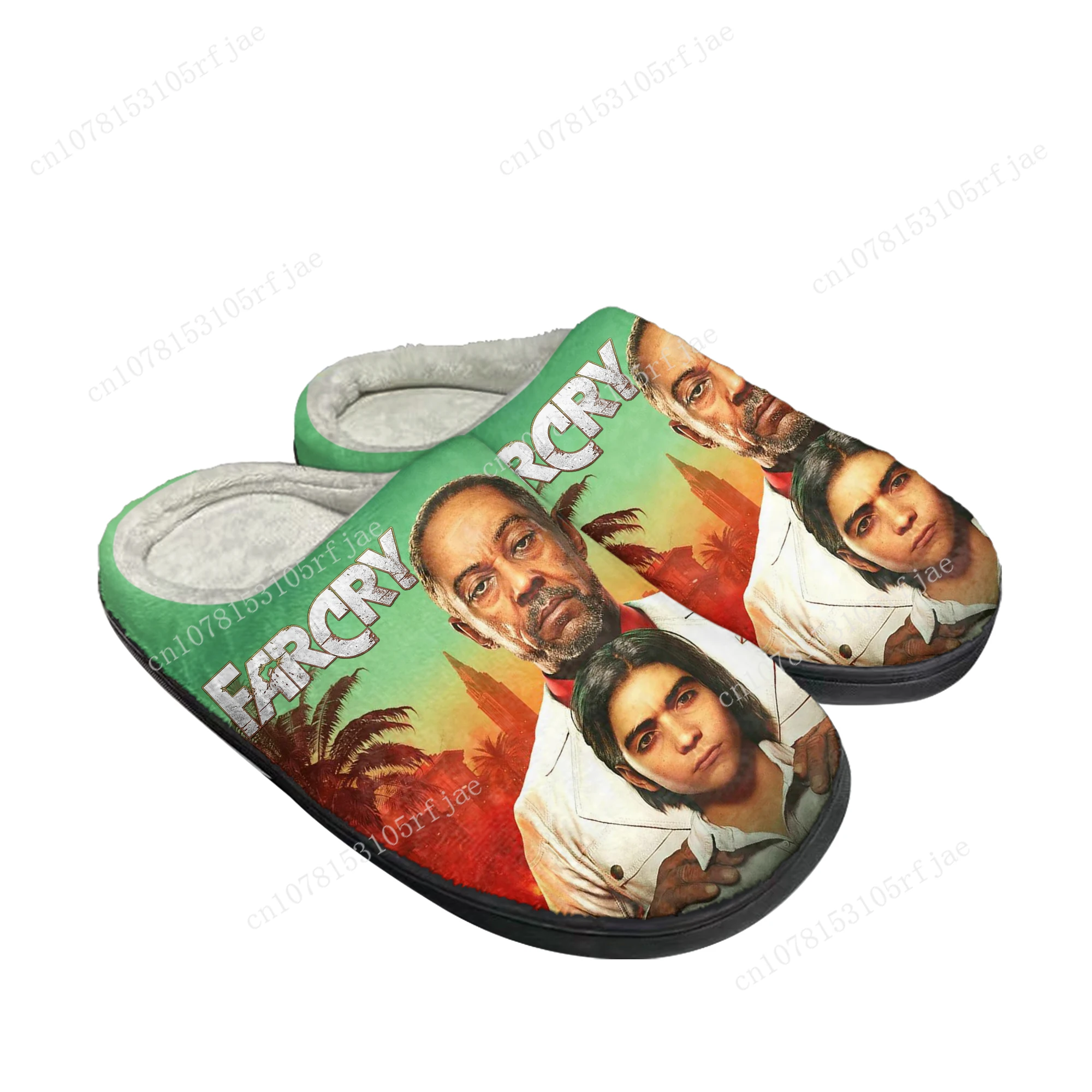 

Far Cry Custom Home Cotton Slippers Cartoon Game Mens Womens Plush Bedroom Casual Fashion Keep Warm Shoes Tailor Made Slipper