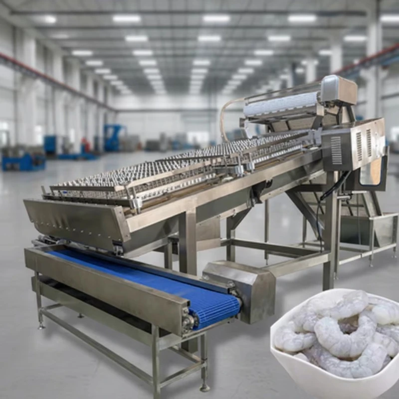 Precision Shell Removing Shrimp Deveining Machine Minimizes Meat Damage for Frozen Processing Custom