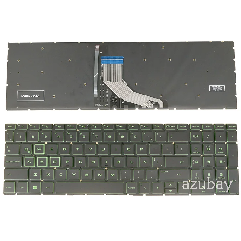 Imagem -03 - Teclado Retroiluminado para hp 15-dk0011la Dk0011ns Dk0012la Dk0012ns Dk0013la Dk0014la Dk0016la Espanhol Espanhol