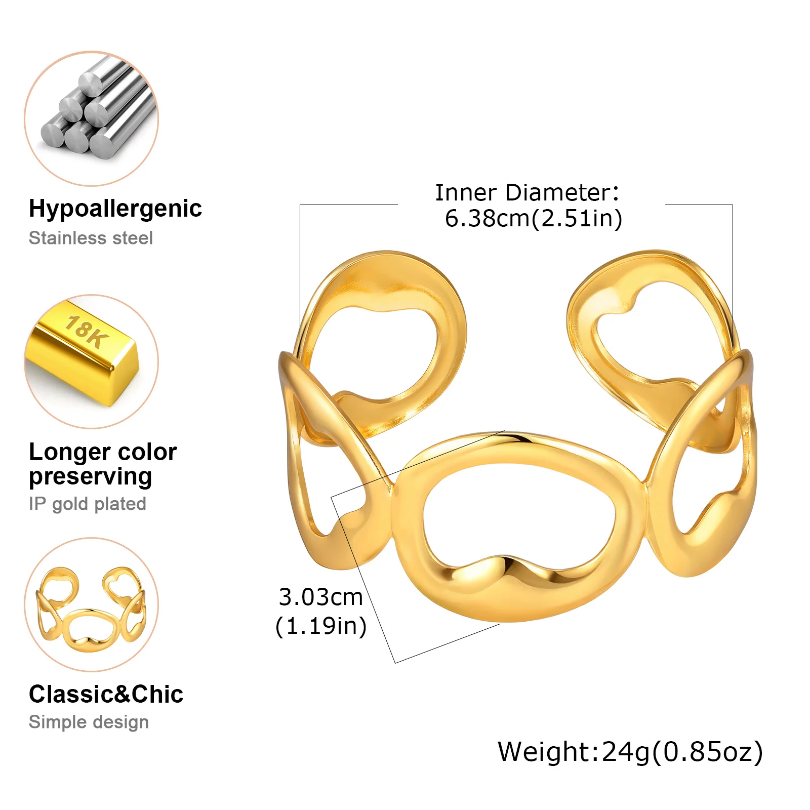 الفاخرة مقلد الحرير المطبوعة وشاح حريري الكفة سوار للنساء، الفولاذ المقاوم للصدأ الجوف المفتوحة الكفة الأساور، خمر مجوهرات هدية #6