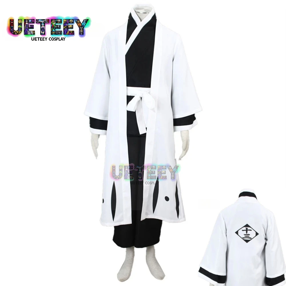 

UETEEY Cos Ukitake Jūshirō, халаты для второй команды, лидер 13, карнавальный костюм, наряд на Хэллоуин, индивидуальный размер