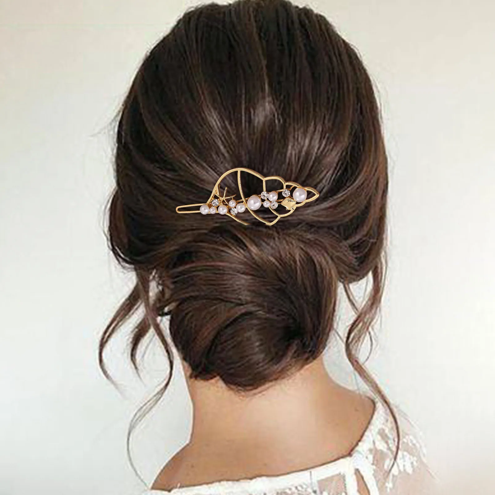 

Banana Hair Clip Seashell Pearl Hairpins Side Bangs Hair Clips Sweet Bangs Headwear Styling Tools Hair резинки для волос детские