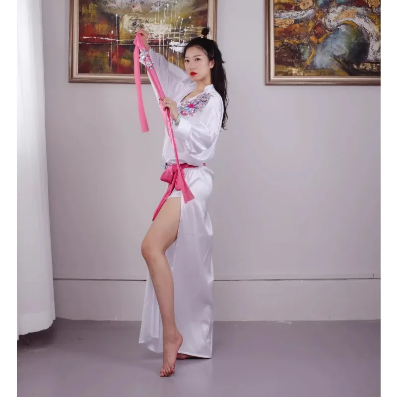 Trajes de dança do ventre personalizados, vestido de dança oriental, roupas de prática, roupas folclóricas, baladyshabby, branco, verde