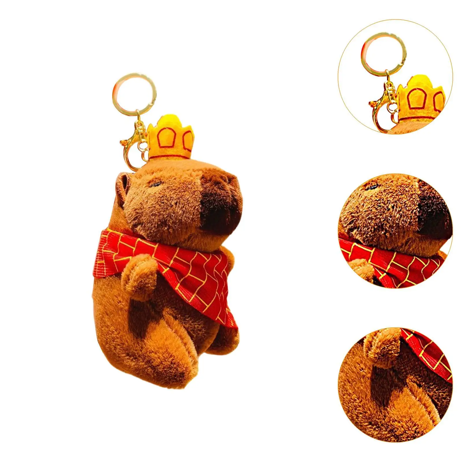 Pluszowy brelok do kluczy Capybara Pluszowy brelok do kluczy Capybara na prezent urodzinowy dla rodziny