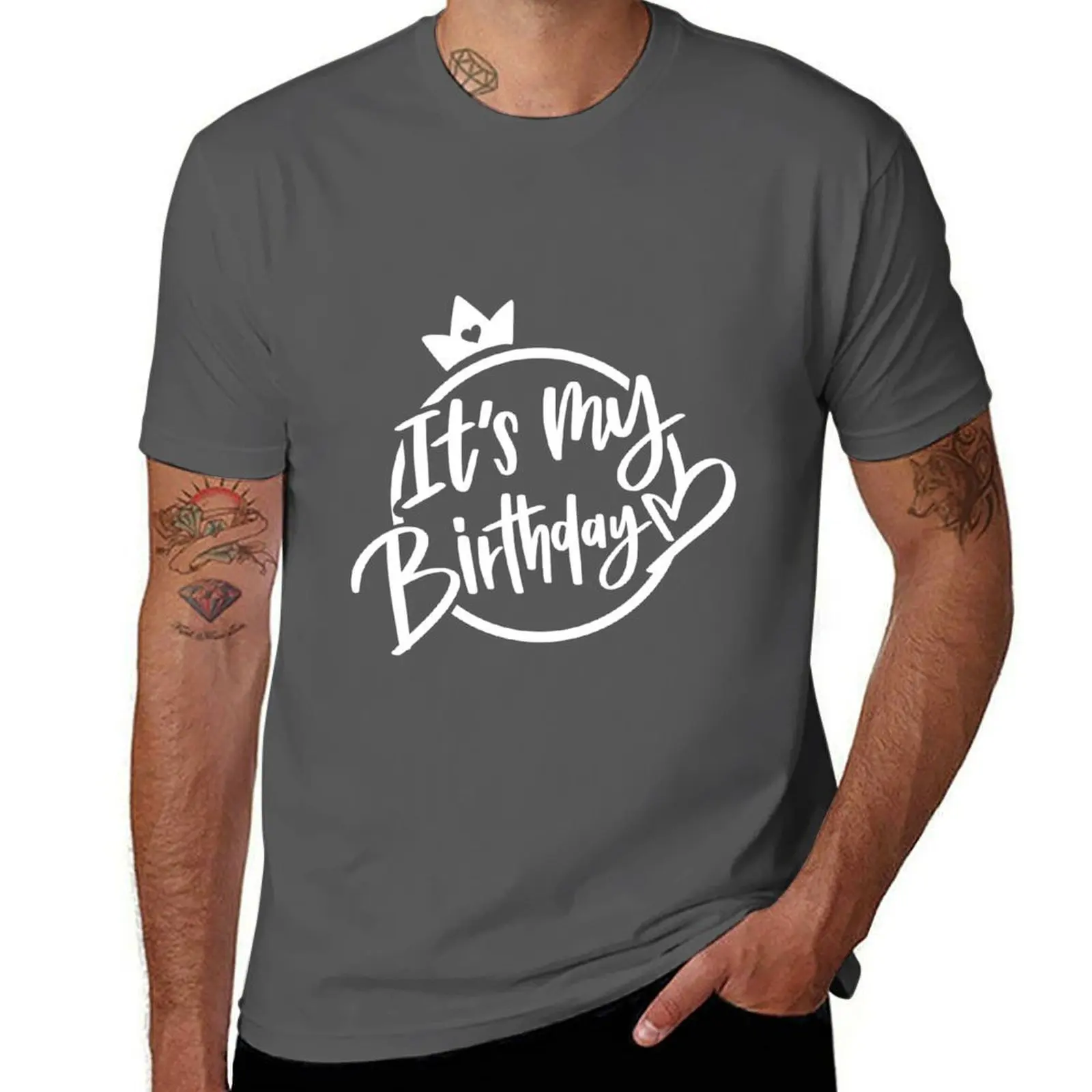 

It's My Birthday, Happy Birthday T-Shirt Casual Breathable Short Sleeve Top