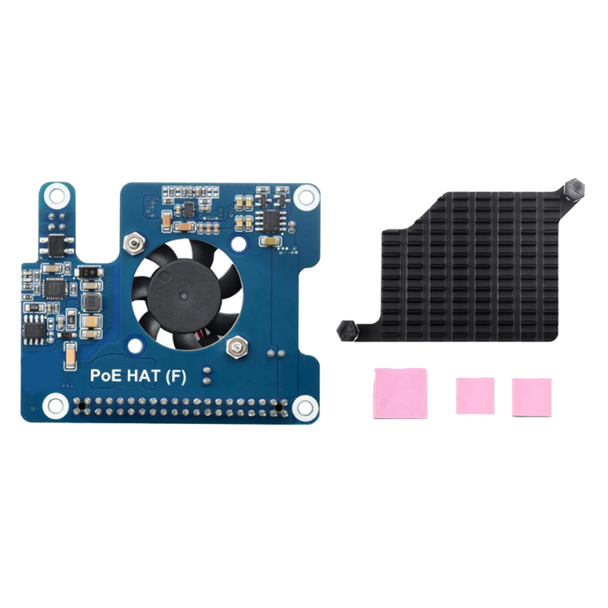 Imagem -04 - Placa de Expansão com Ventilador para Raspberry pi Poe Hat 802. 3af em Gpio 5v 12v