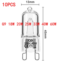 1/5/10PCS G9 18W 20W 25W 40W 60W 230V Eco Halogen Light Bulbs Capsule LED Lamp Bulbs Inserted Beads Crystal Lamp Halogen Bulb
