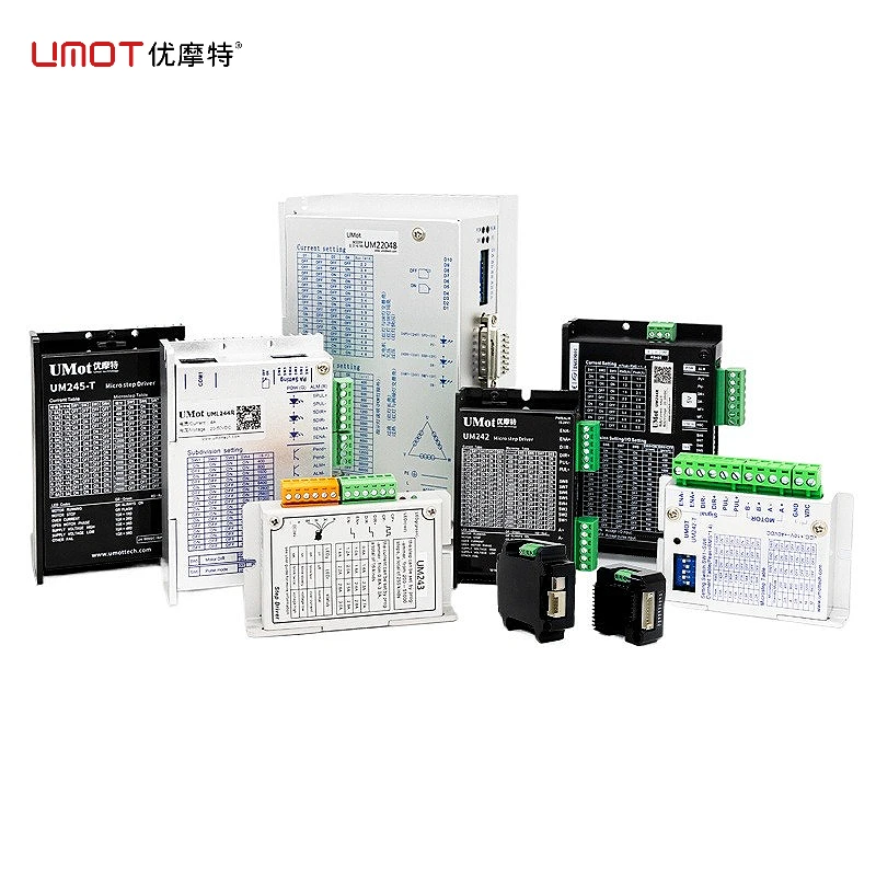 UMOT 24-50 فولت تيار مستمر 4A EtherCAT 2 المرحلة سائق هجين ل 20-86 مللي متر Nema8/11/14/17/23/24 محرك متدرج أسلاك كابل إيثرنت الصناعية #1