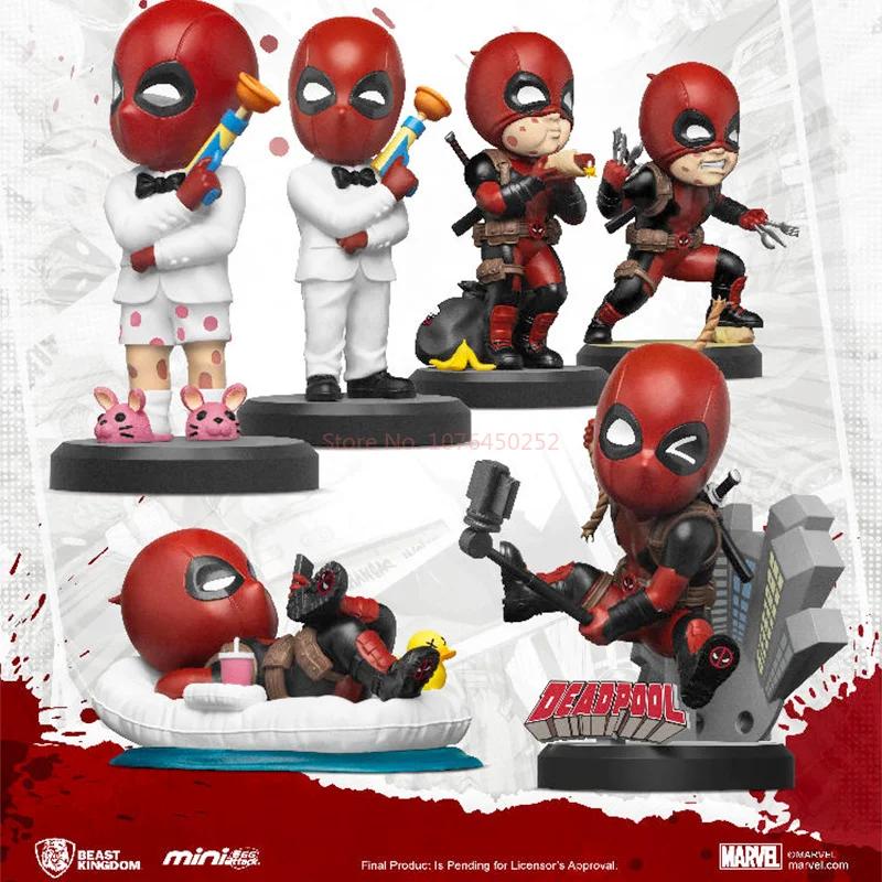 

Marvel Series Figurines Superhero Deadpool Dolls Creative Blind Boxes Dolls Ornaments Gifts Anime Movies Peripheral Models