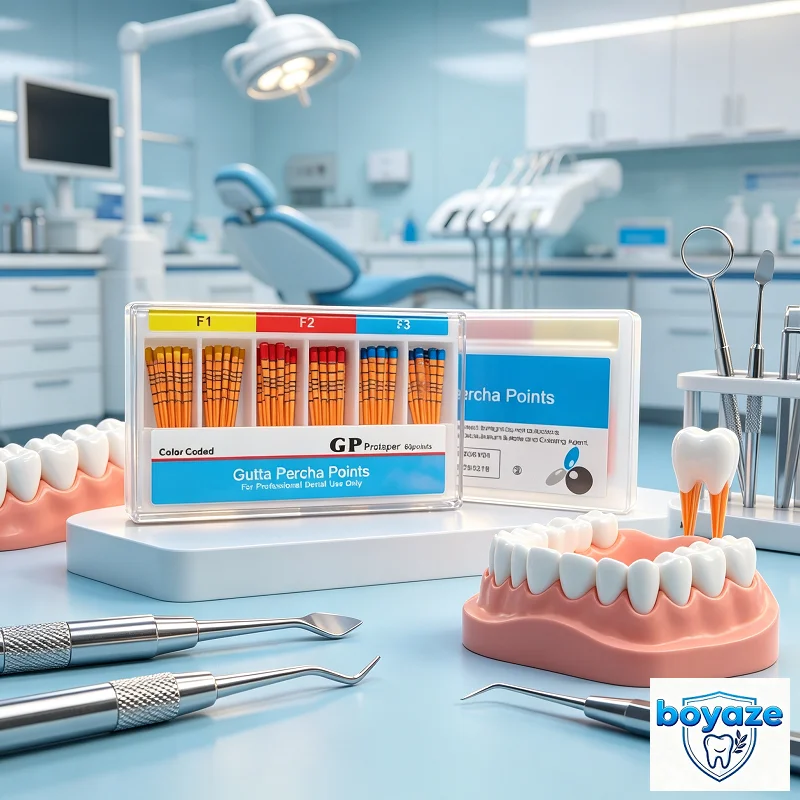 10box Dental Gutta Percha Point Dental Absorbent Gutta Percha Dental Clinic Material 02 Taper Endodontics